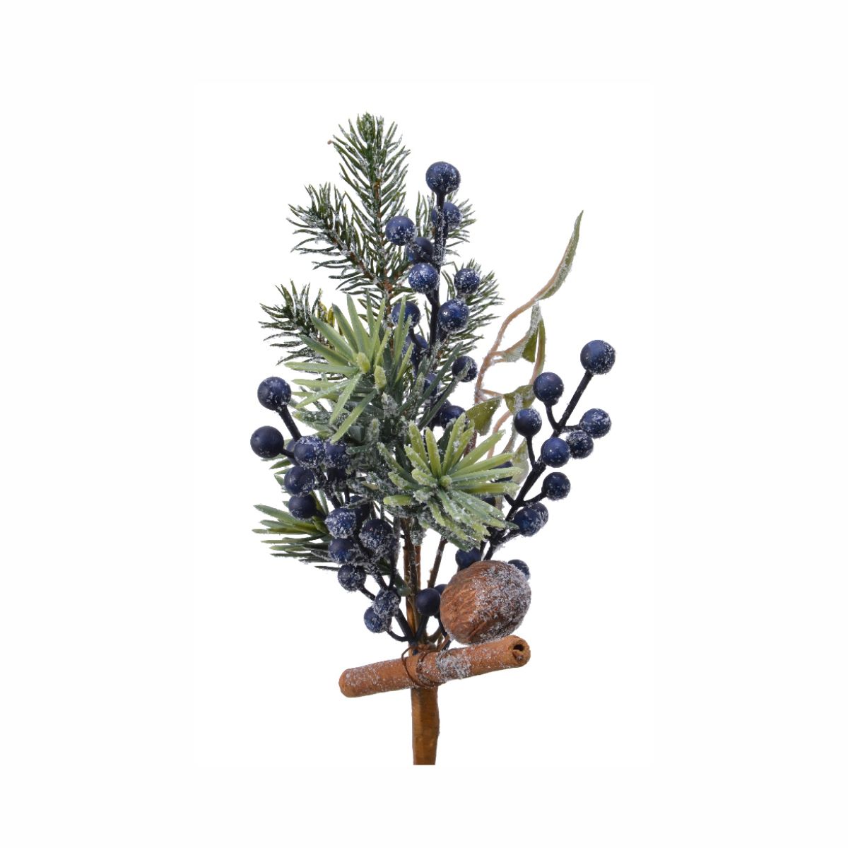 Kaemingk Ветка декоративная Blue berries 31см 687111