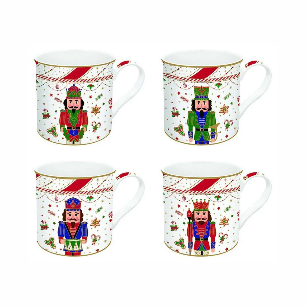 EL Nutcracker Twist Набор 4 кружки 300мл