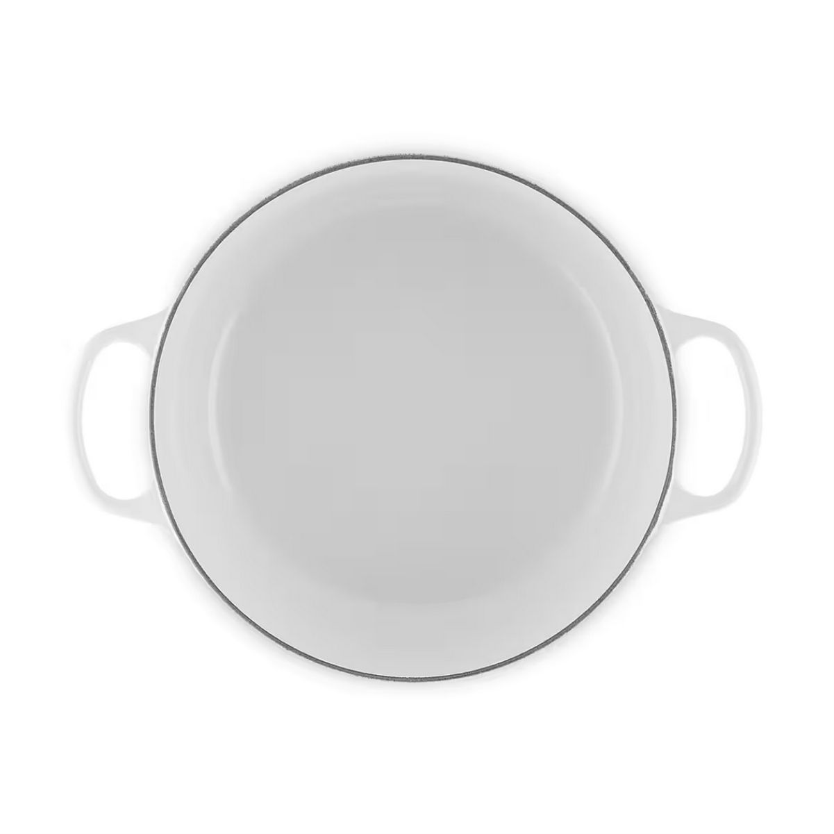 LeCreuset Кастрюля круглая 28см 6,7л White Shallow