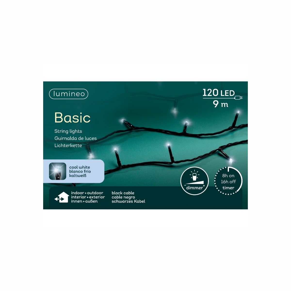 Kaemingk Гирлянда Basic 900cm-120L 494250