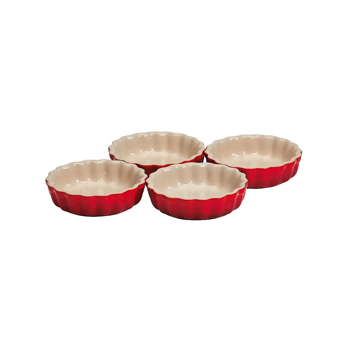 LeCreuset Набор форм для запекания 4шт 11см