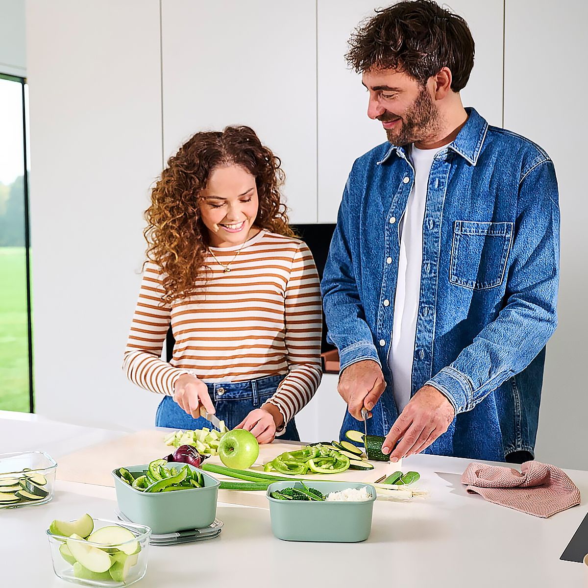 Mepal Easyclip Контейнер 1л sage