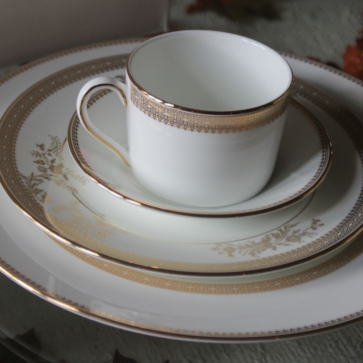 WW VERA WANG LACE GOLD Чашка чайная 
