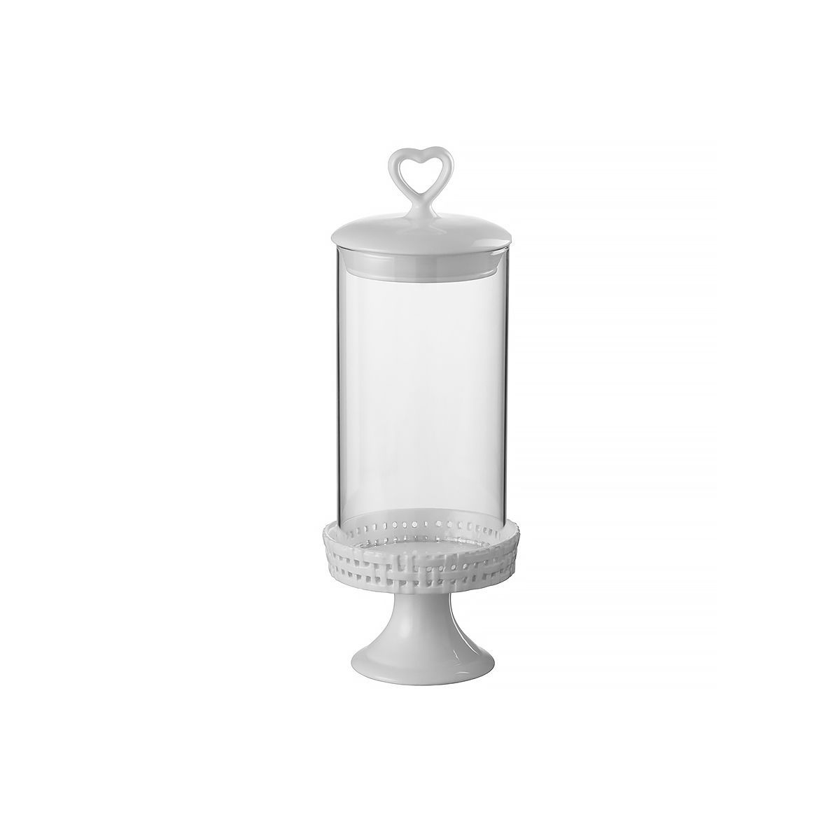 J-Linе Емкость с крышкой 11,5x11,5x31 cм керамика/стекло 34652