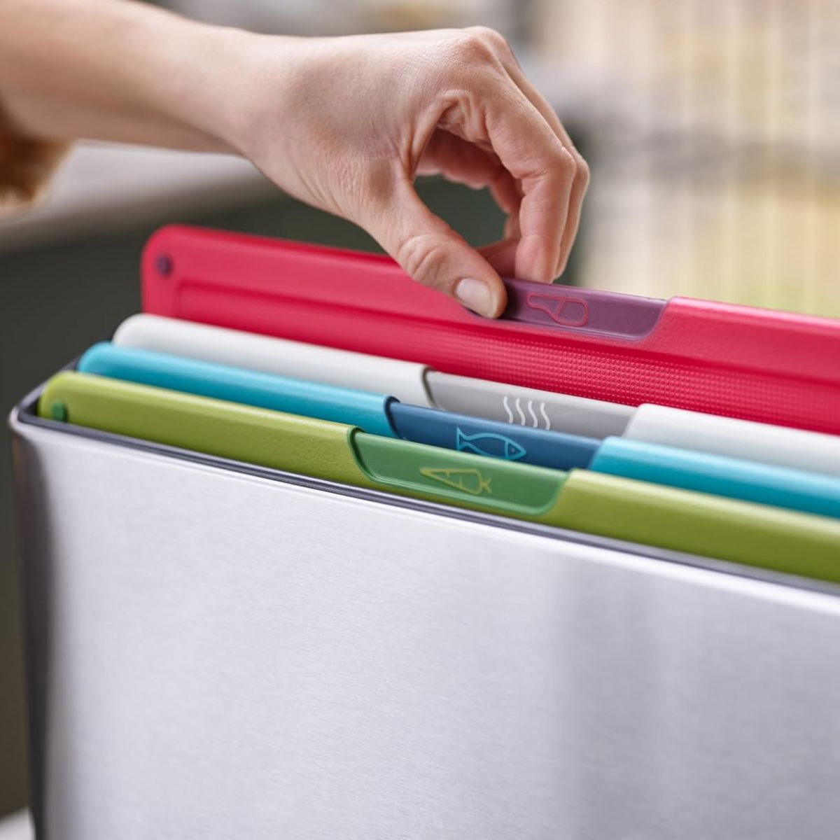 Joseph Joseph Набор досок Folio Icon Steel 4шт 60226