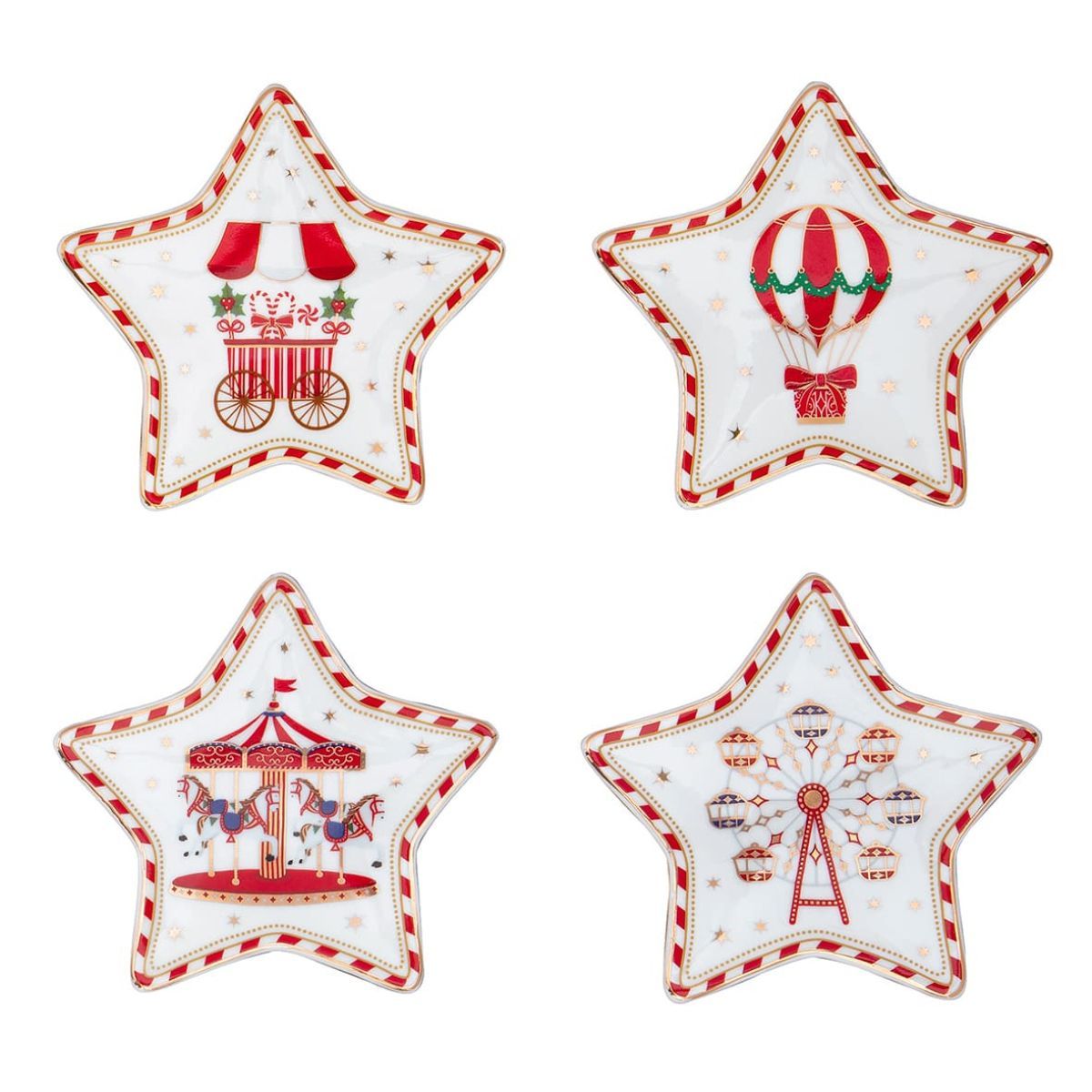 EL Christmas Wond Набор 4 подставки д/пакетика 10,5см