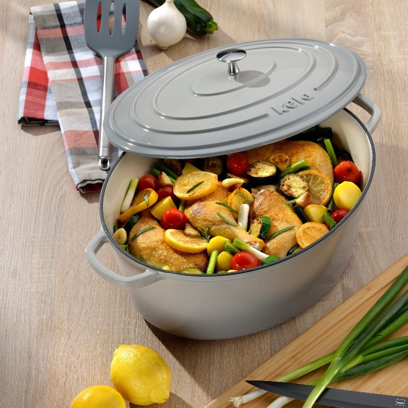 Kela Кастрюля Calido серый 9,3л 