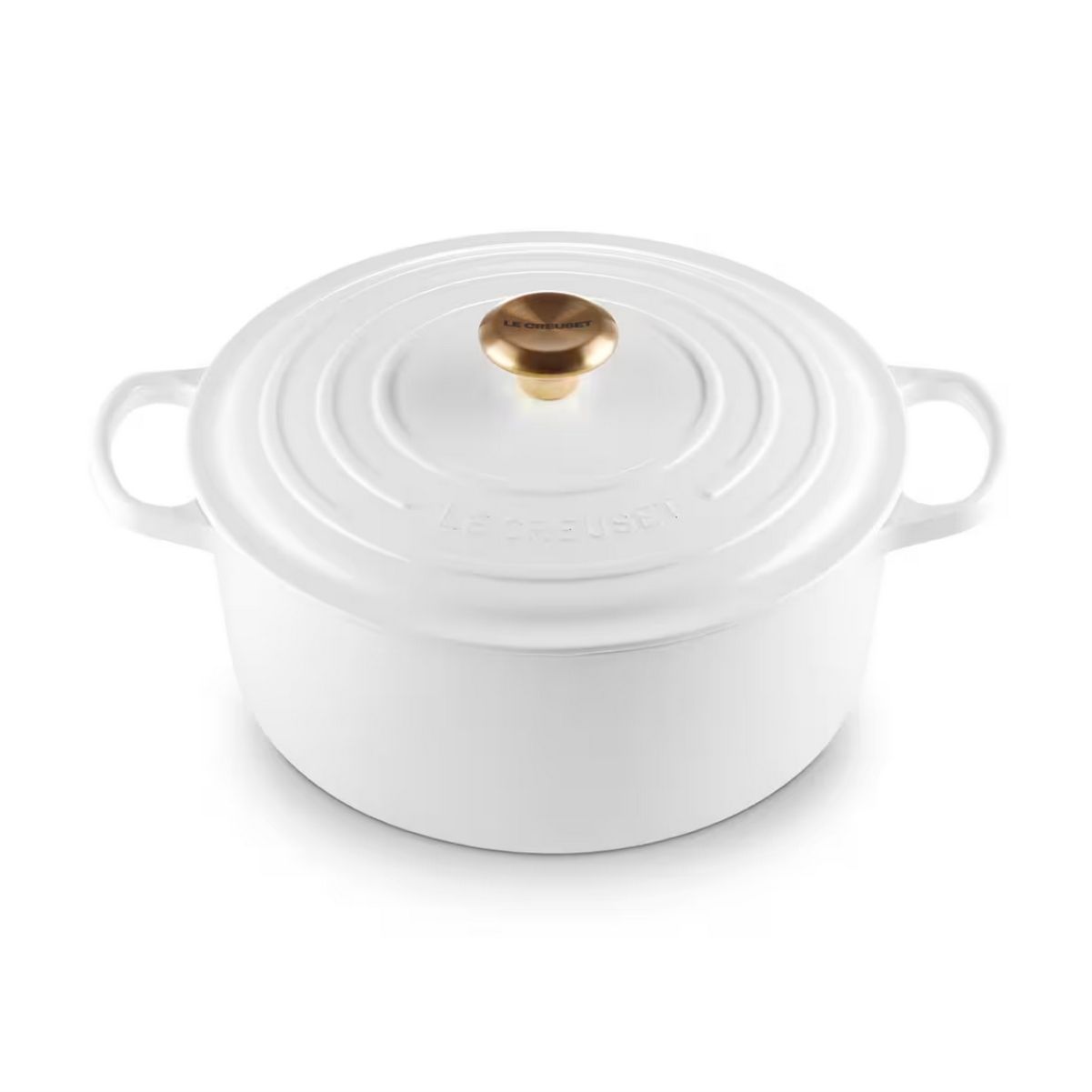 LeCreuset Кастрюля круглая 28см 6,7л White Shallow