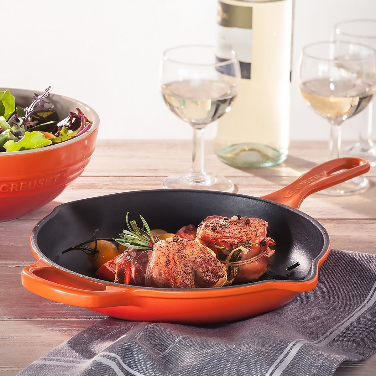 LeCreuset Сковорода 23см оранжевая