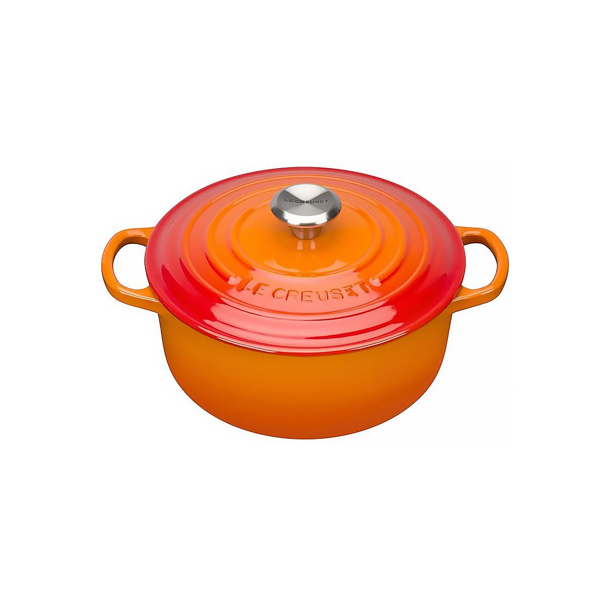 LeCreuset Кастрюля круглая 20см 2,4л оранжевая