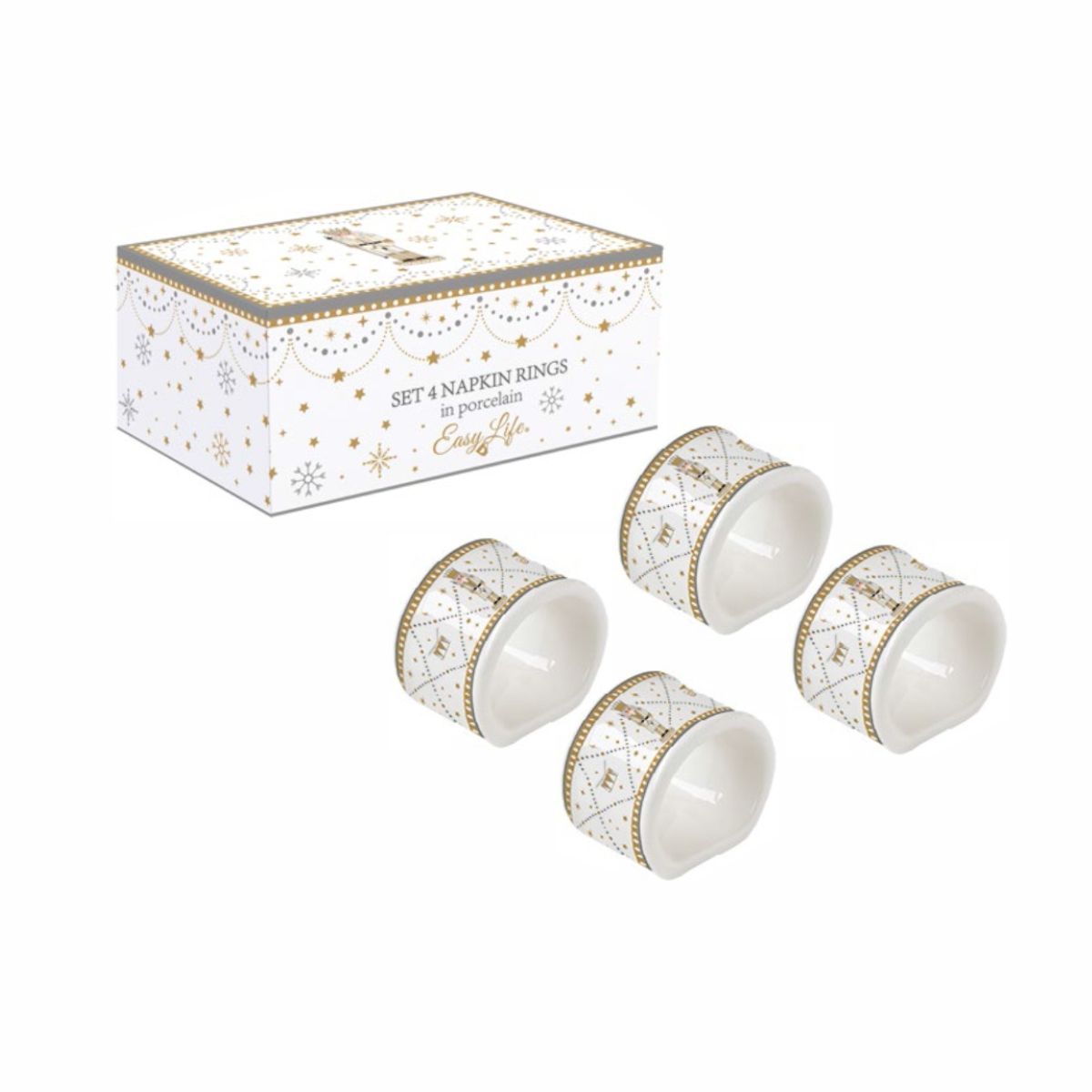 EL Royal Nutcracker Набор 4 кольца д/салфеток