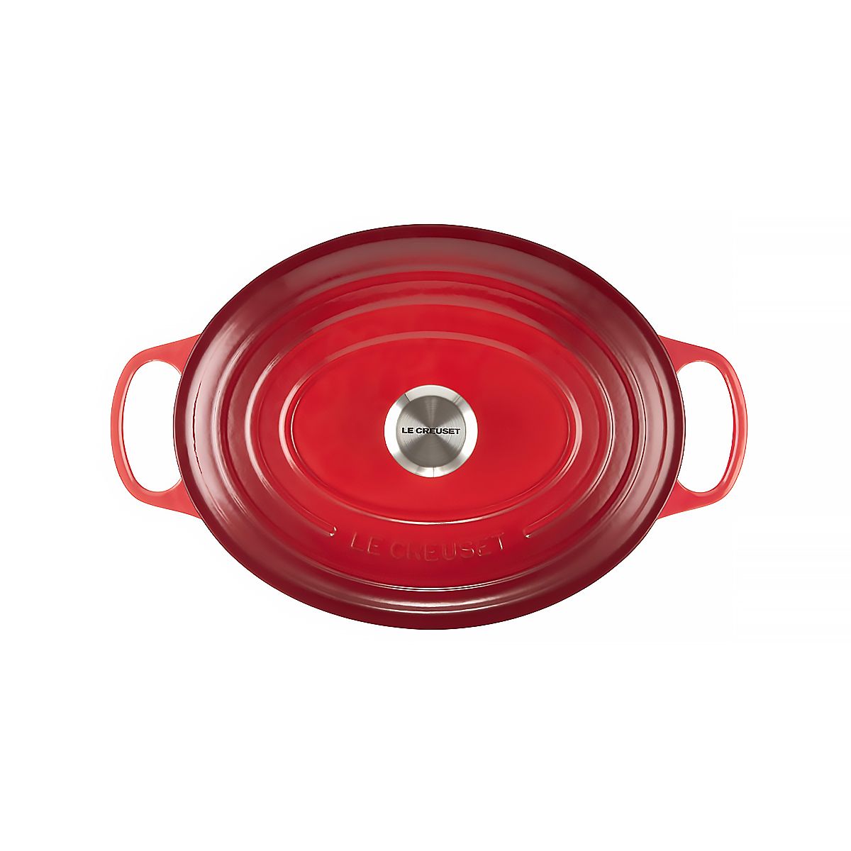 LeCreuset Кастрюля овальная 29см 4,7л вишневая