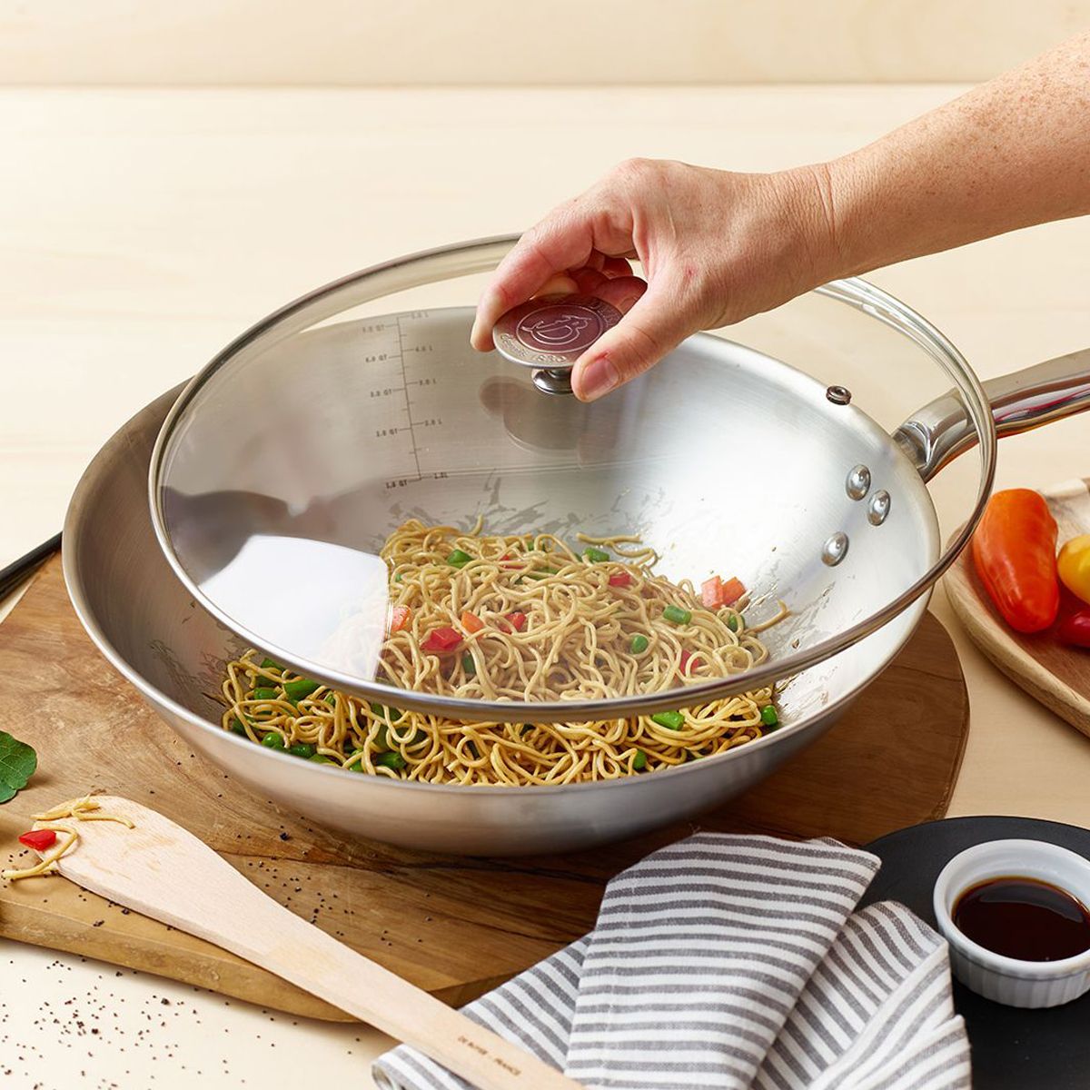 DB Крышка 32см стал.ручка 3429.32