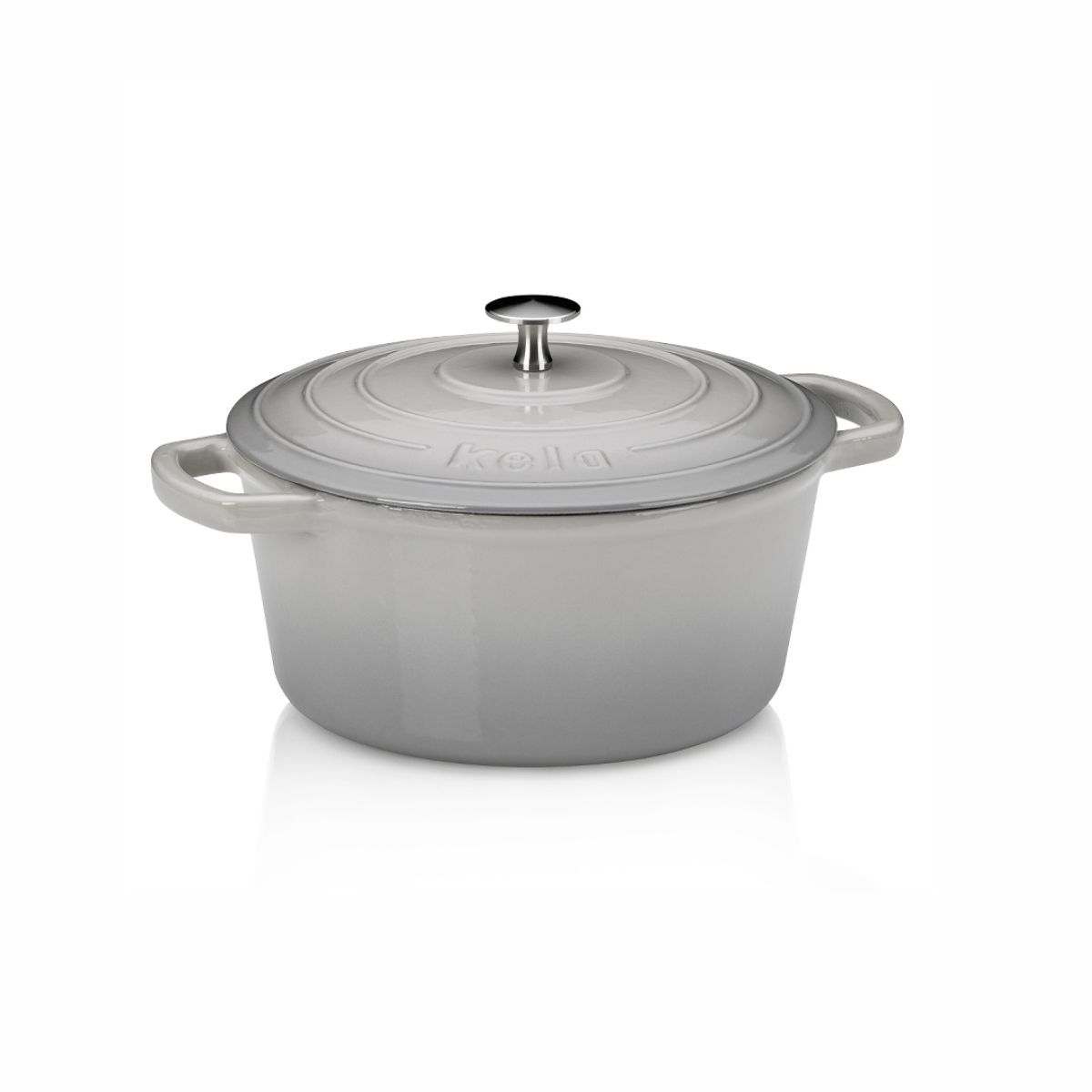 Kela Кастрюля Calido серый 3,8л 