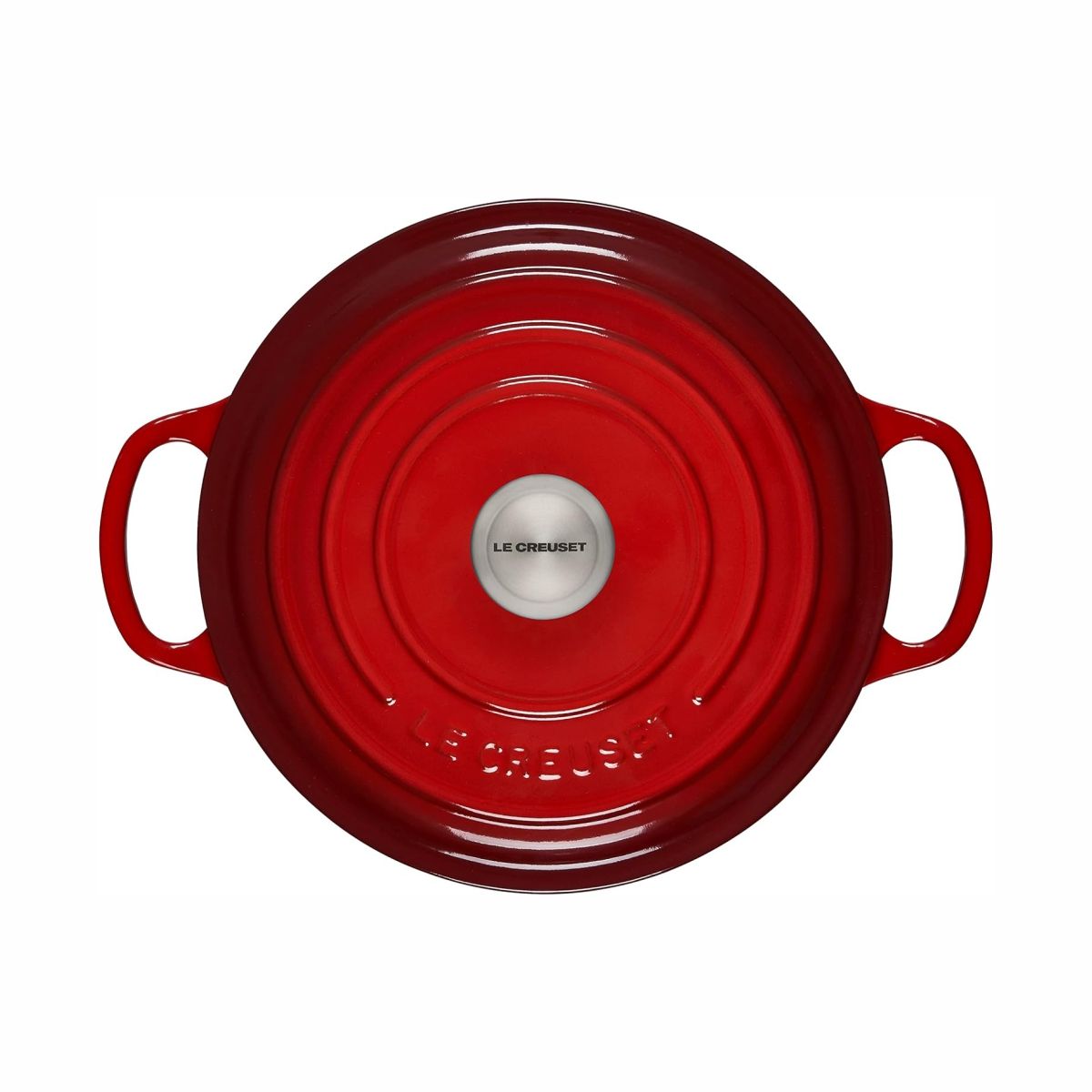 LeCreuset Кастрюля 22л вишневый