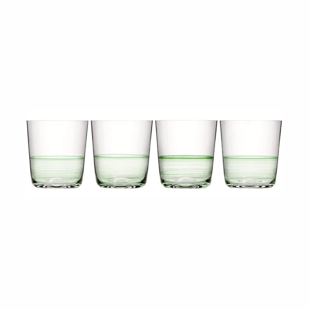 RD 1815 Green GLASS  Набор 4 стакана 350мл