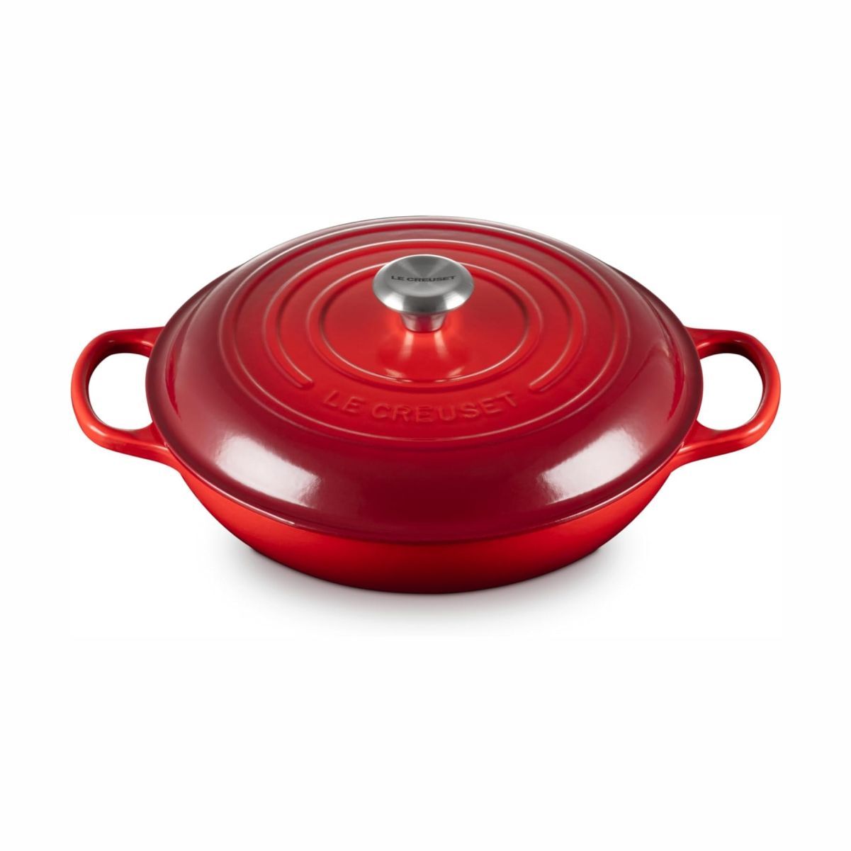 LeCreuset Кастрюля низкая, 3,2л, вишневый