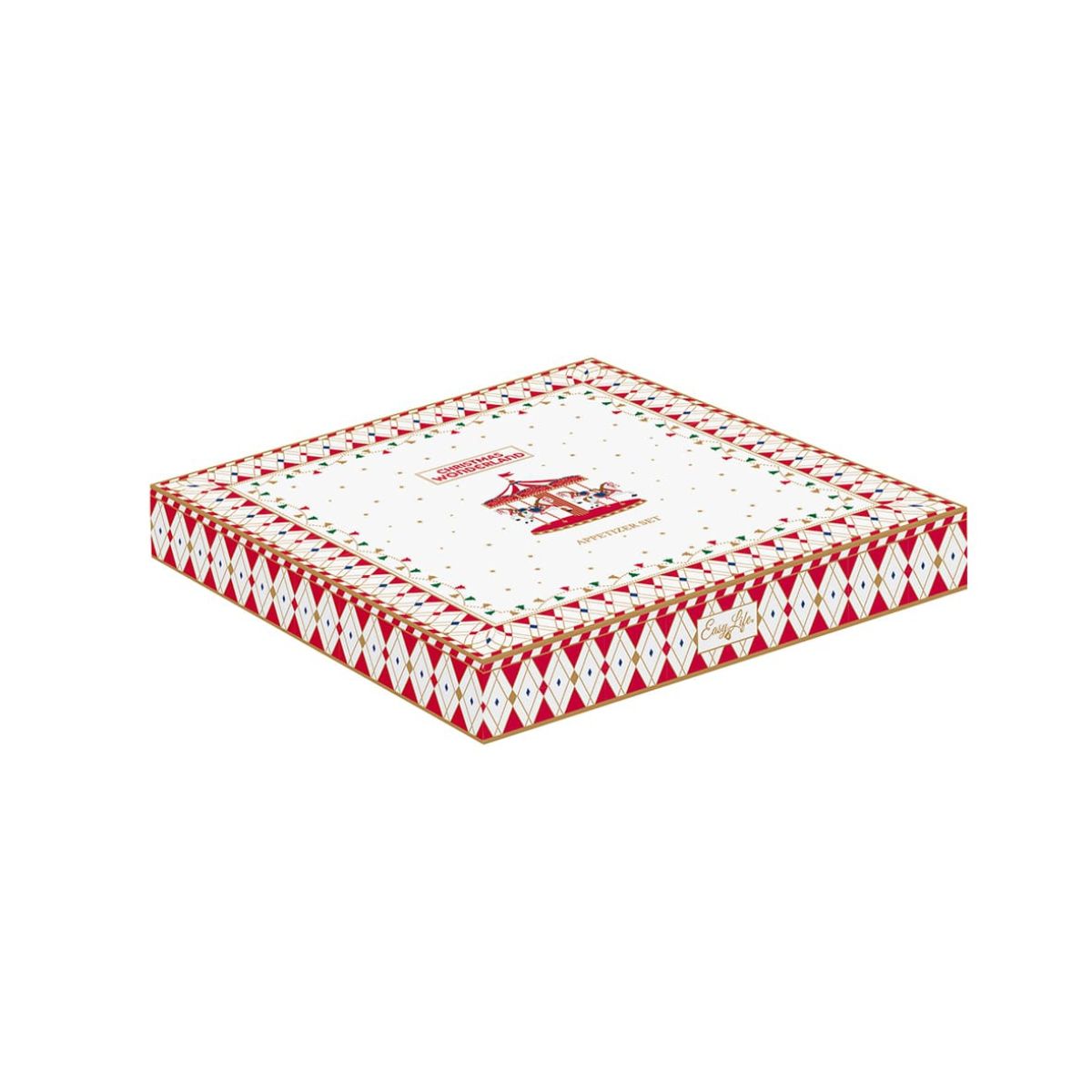 EL Christmas Wond  Набор 6 чаш на подставке бамбук 25см