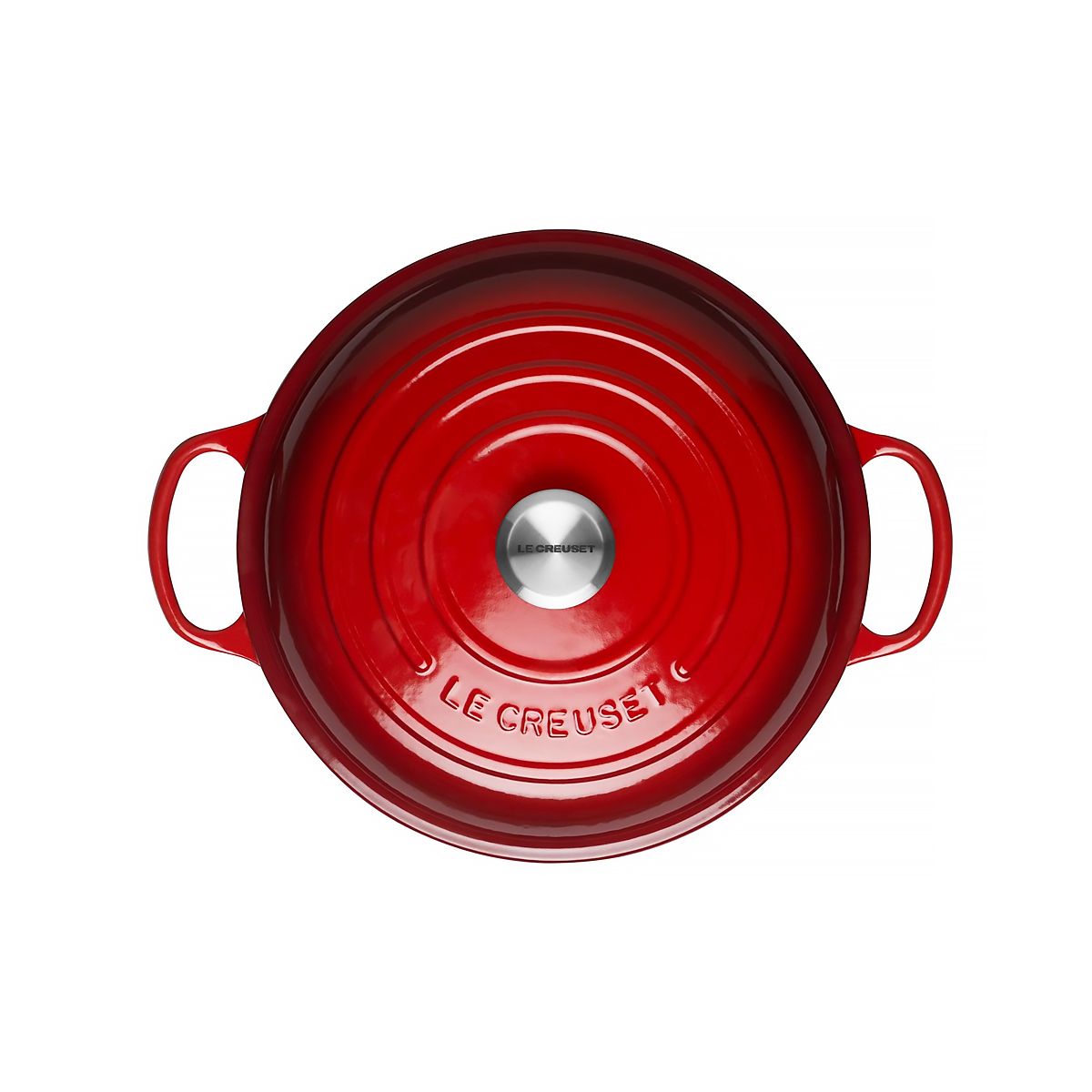 LeCreuset Кастрюля низкая 26см 2,2л вишневая