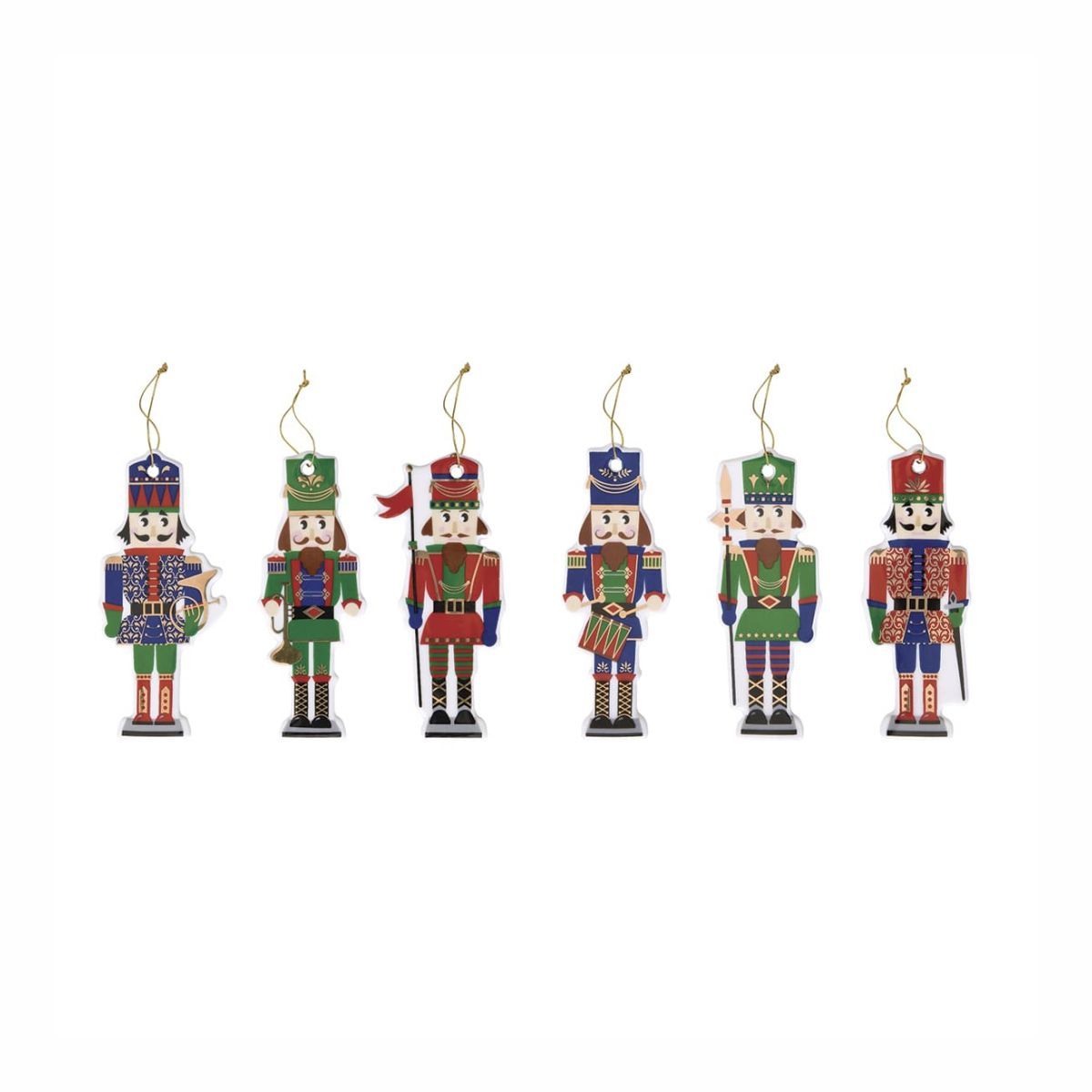 EL Nutcracker Classic Набор елочных игрушек 6шт.