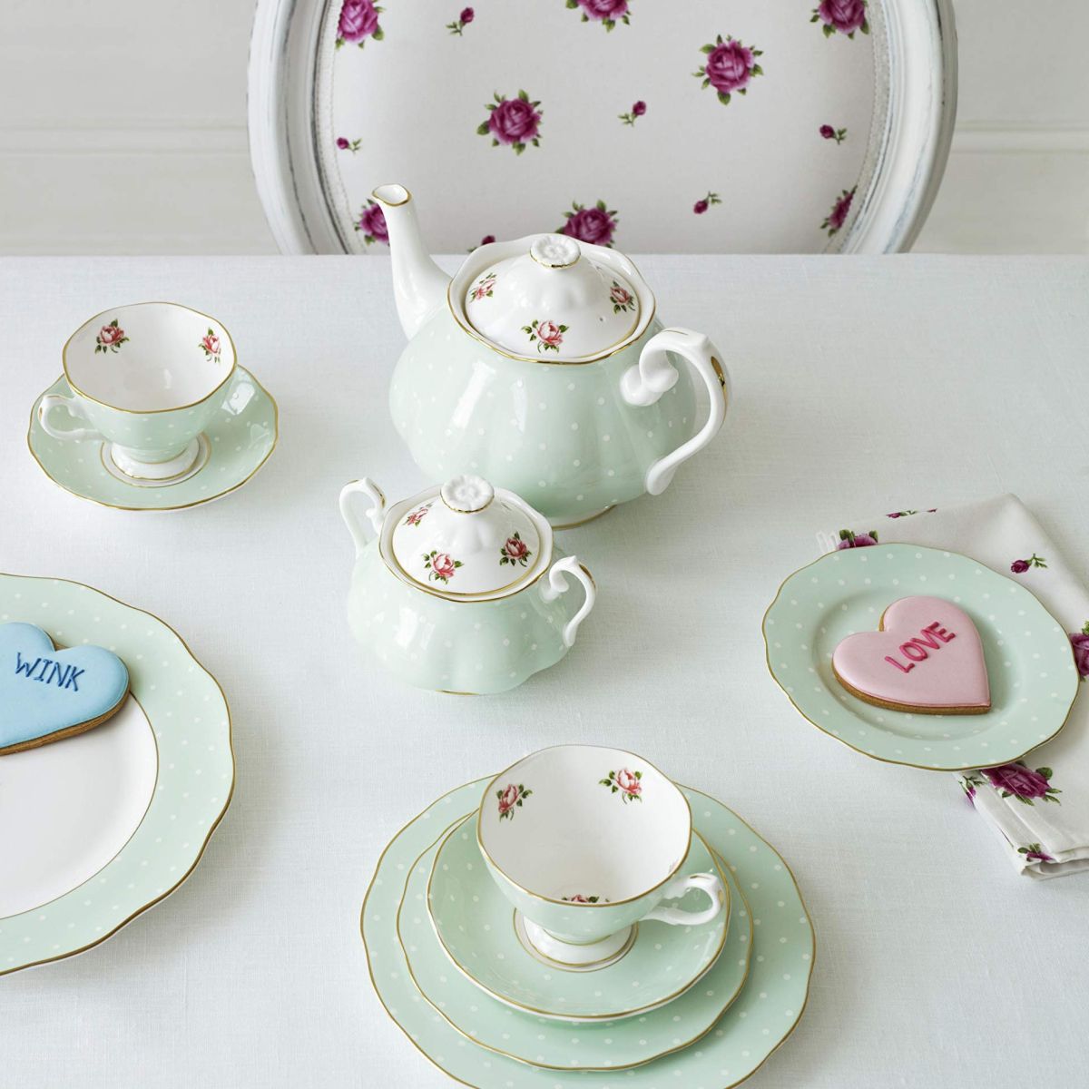 RA Polka Rose Тарелка 20см