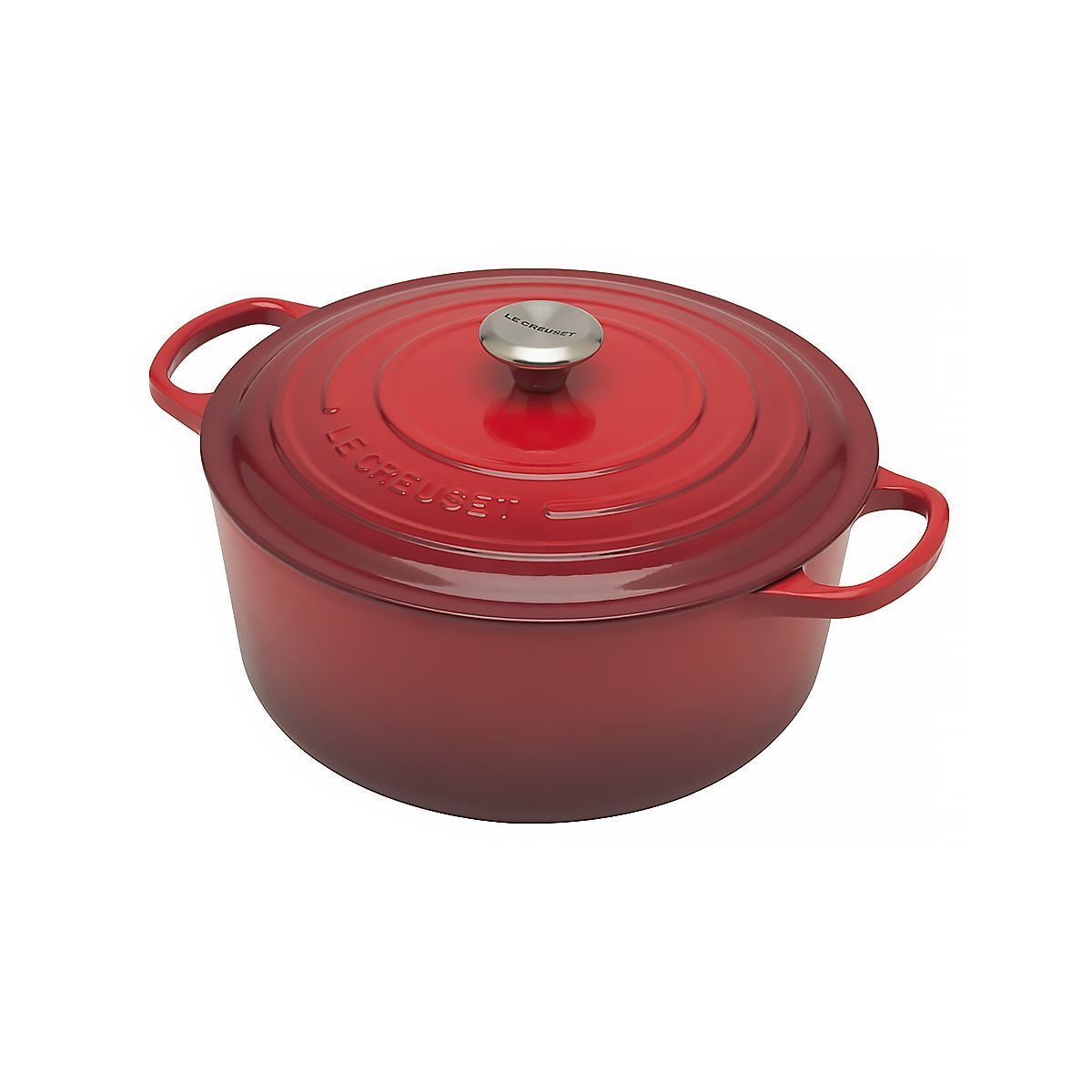LeCreuset Кастрюля круглая 30см 8,1л вишневая