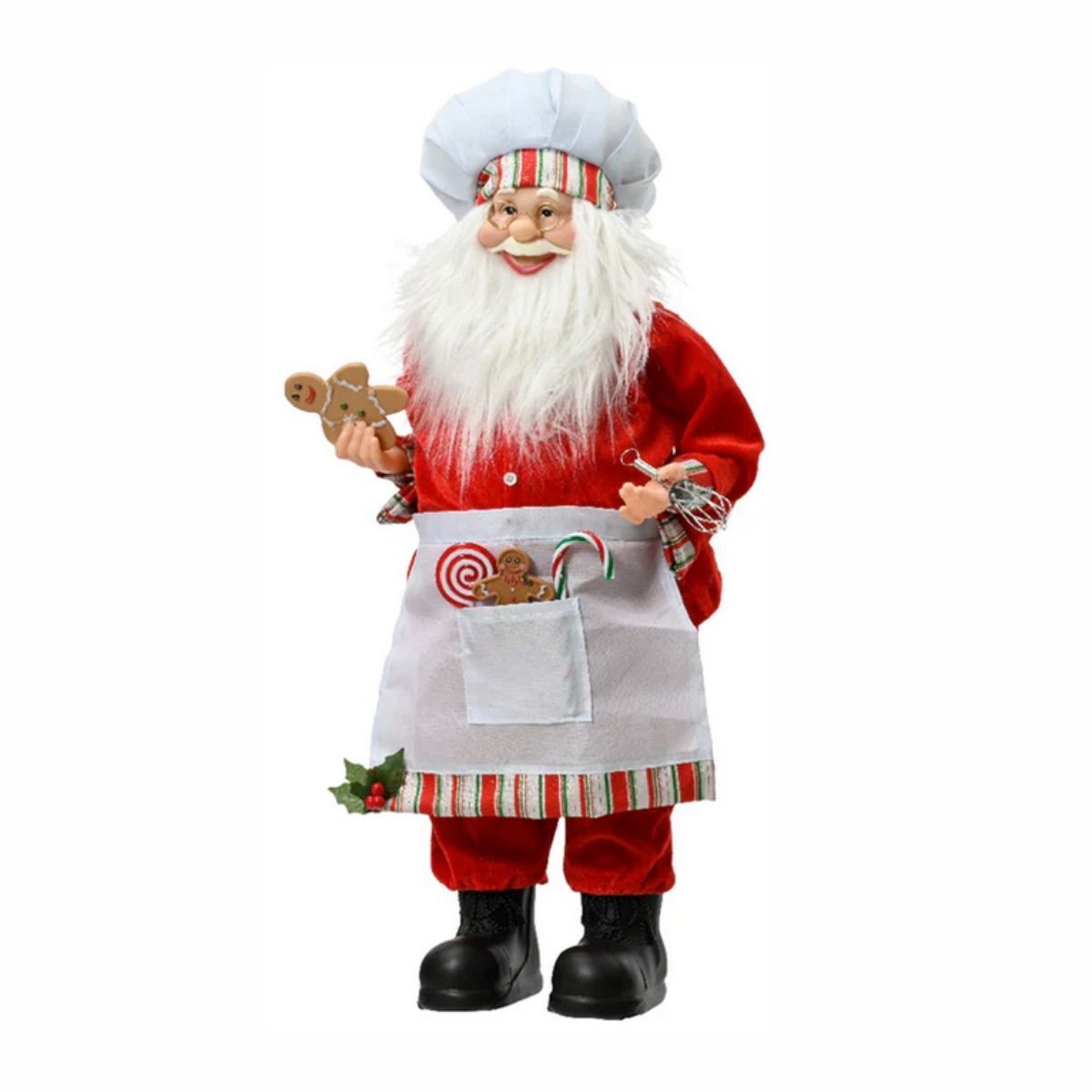 Kaemingk Фигура Санта Повар 60см 547612