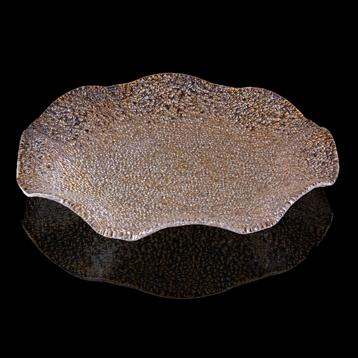 IVV Special Блюдо 41см с волнистыми краями золото