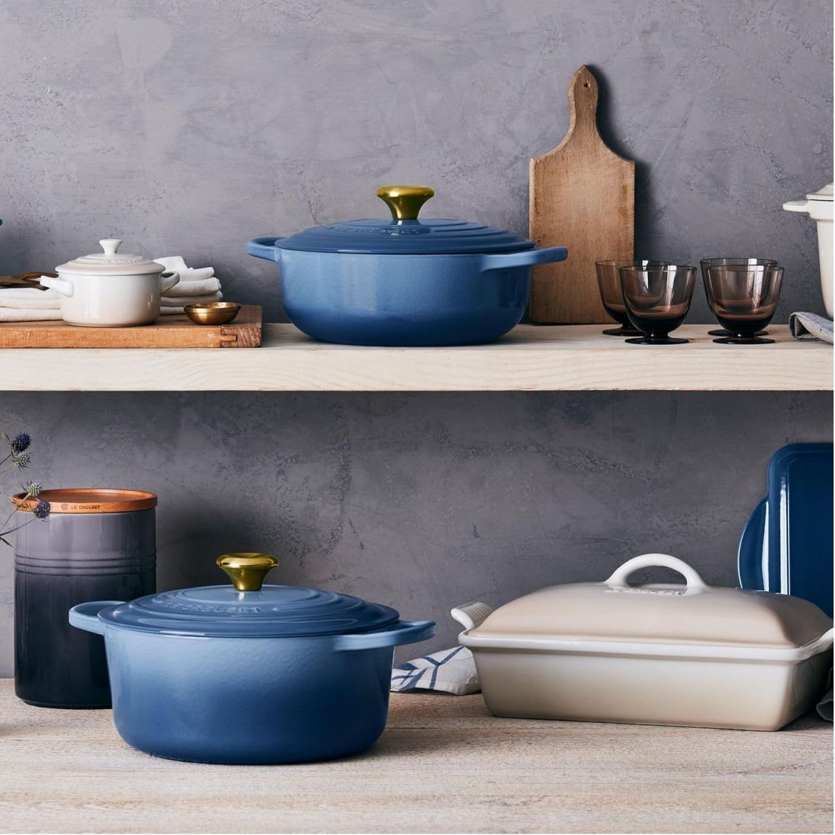 LeCreuset Кастрюля круглая 20см 2,4л Chambray