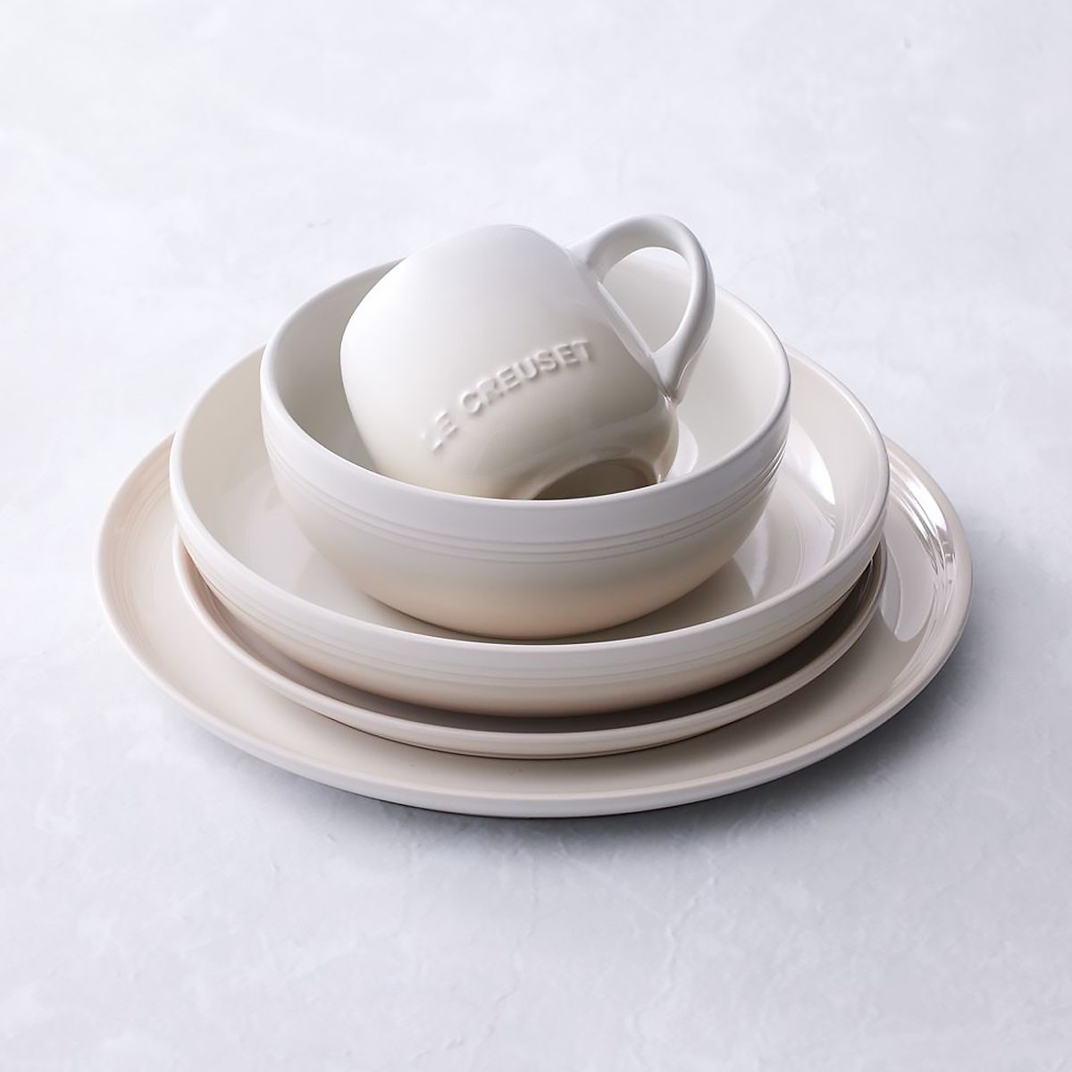 LeCreuset Чаша для пасты 960 мл Coupe керамика MERINGUE