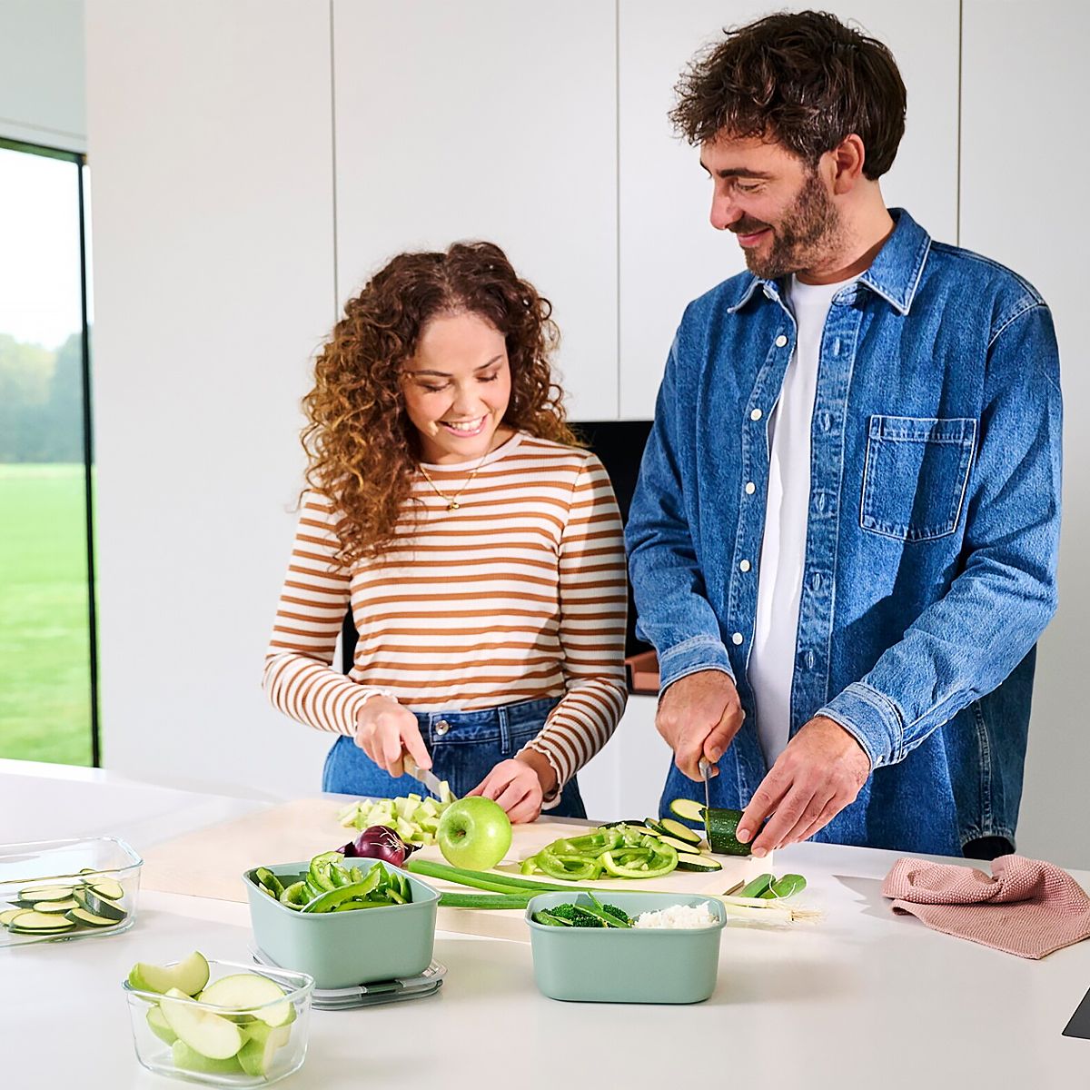 Mepal Easyclip Контейнер 1,5л sage