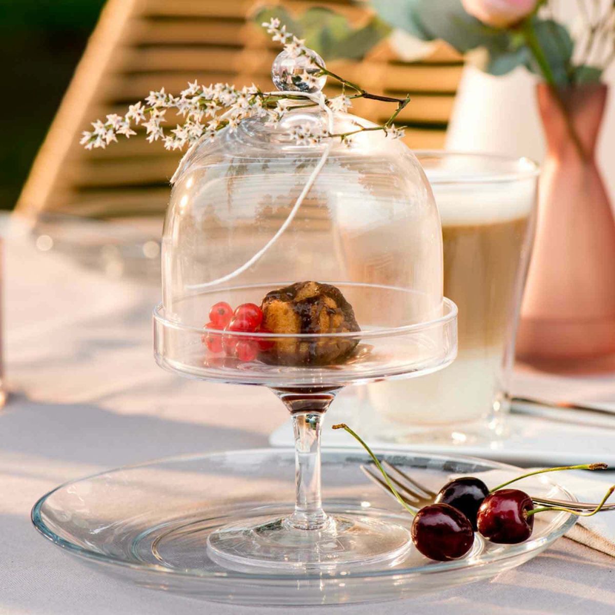 LD Блюдо на ножке с крышкой Dolce 033105