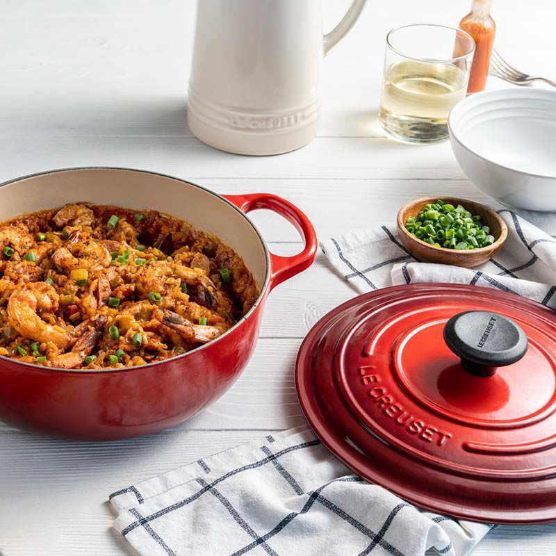 LeCreuset Кастрюля круглая 30см 6,2л вишневая
