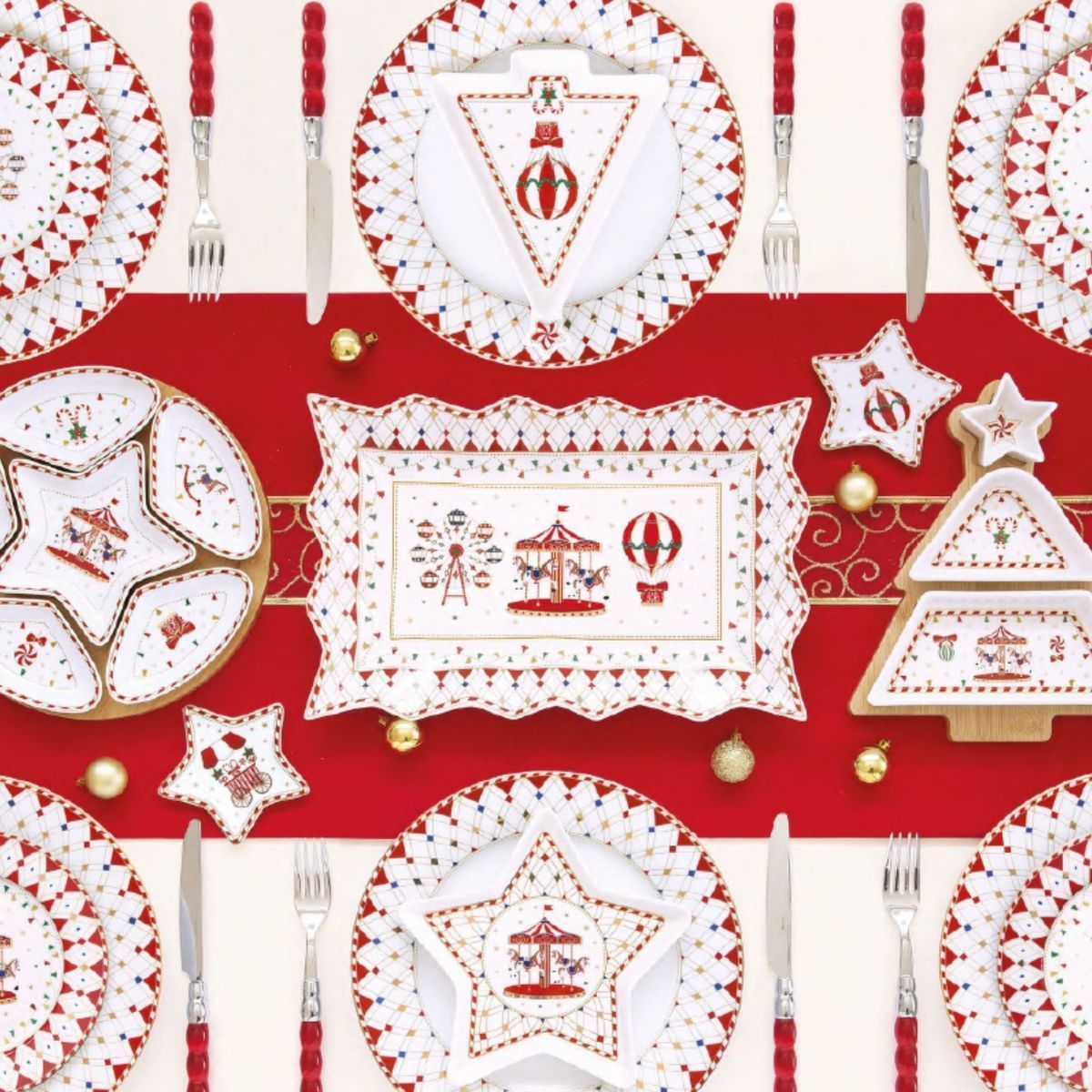 EL Christmas Wond  Блюдо-елка 21х16см