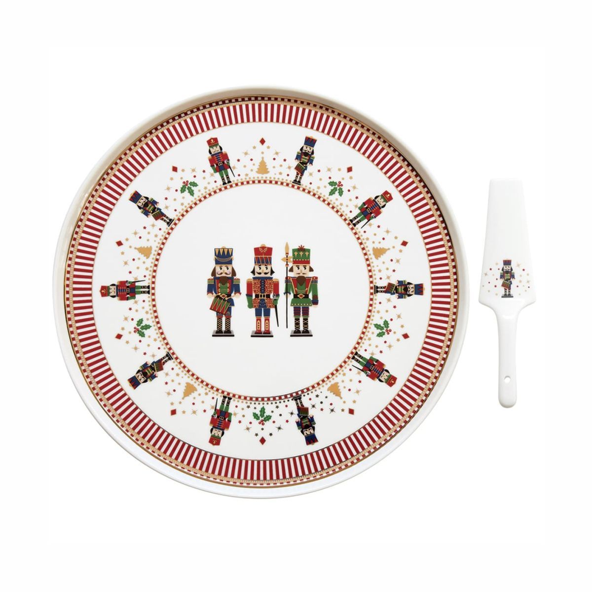 EL Nutcracker Classic Блюдо для торта 32см с лопаткой