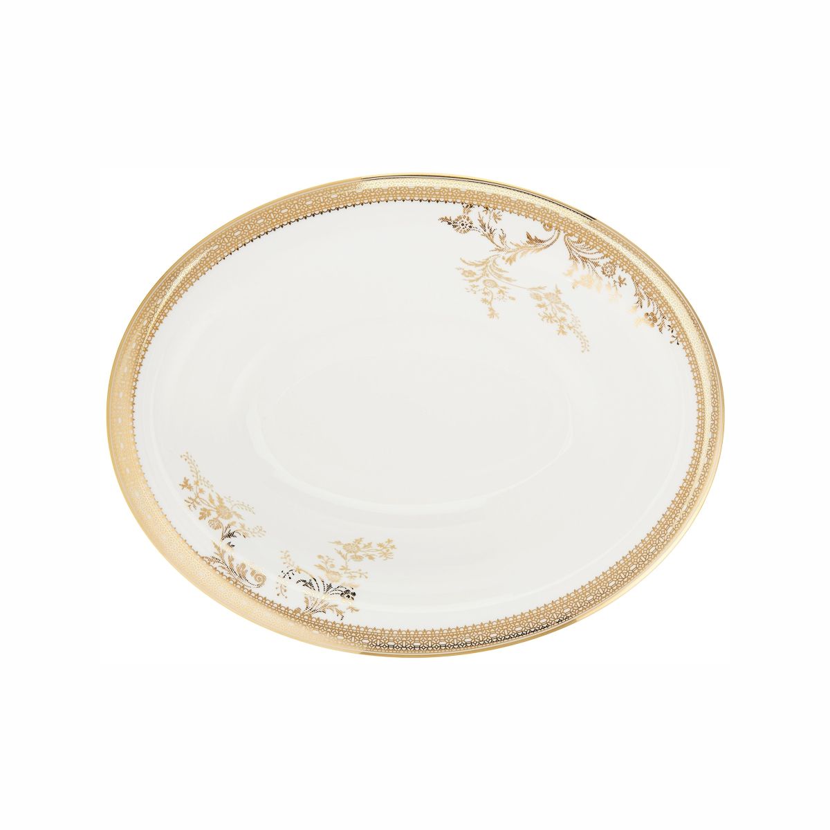 WW VERA WANG LACE GOLD Блюдо oвальное 35см