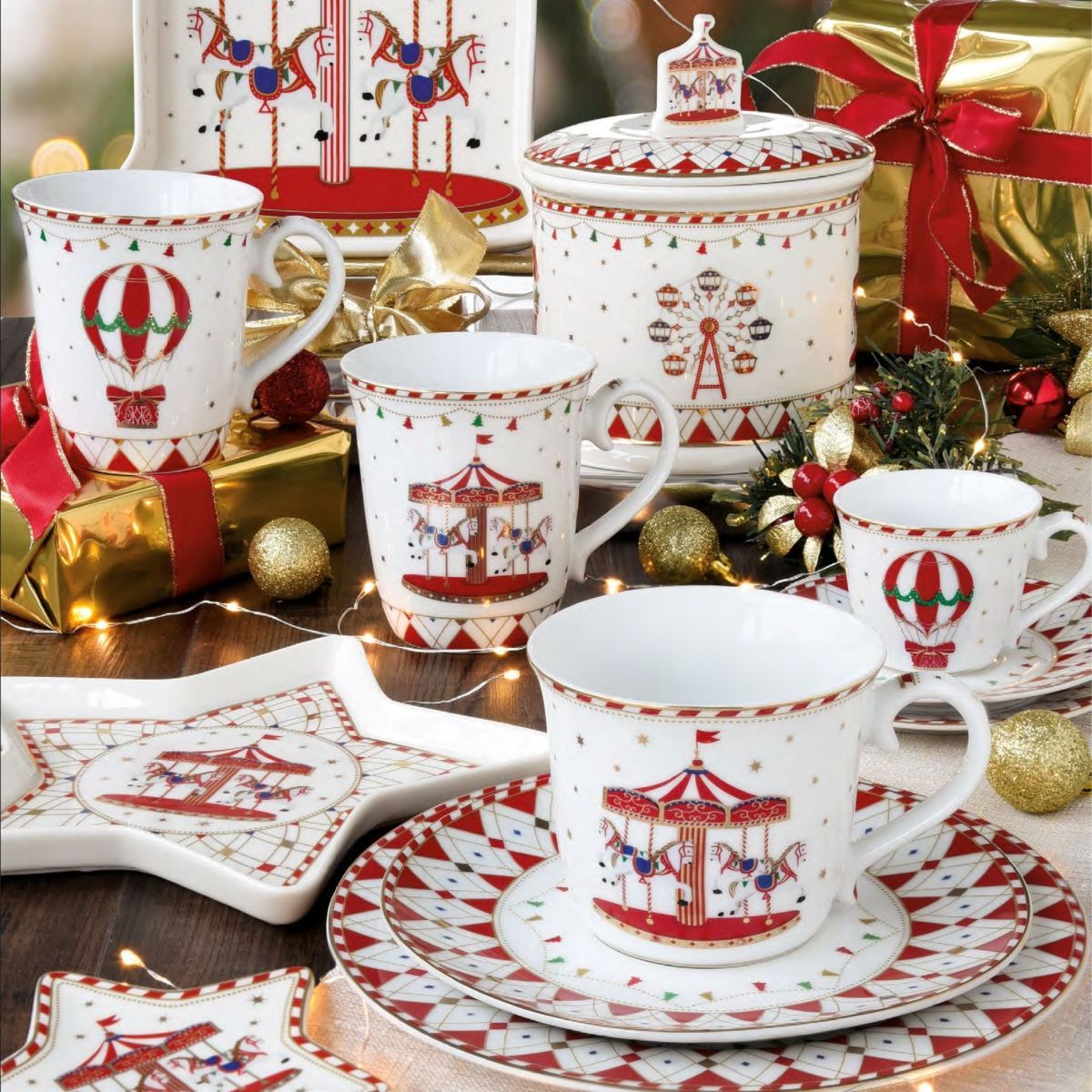 EL Christmas Wond Этажерка 2 яруса Ø 19/27см