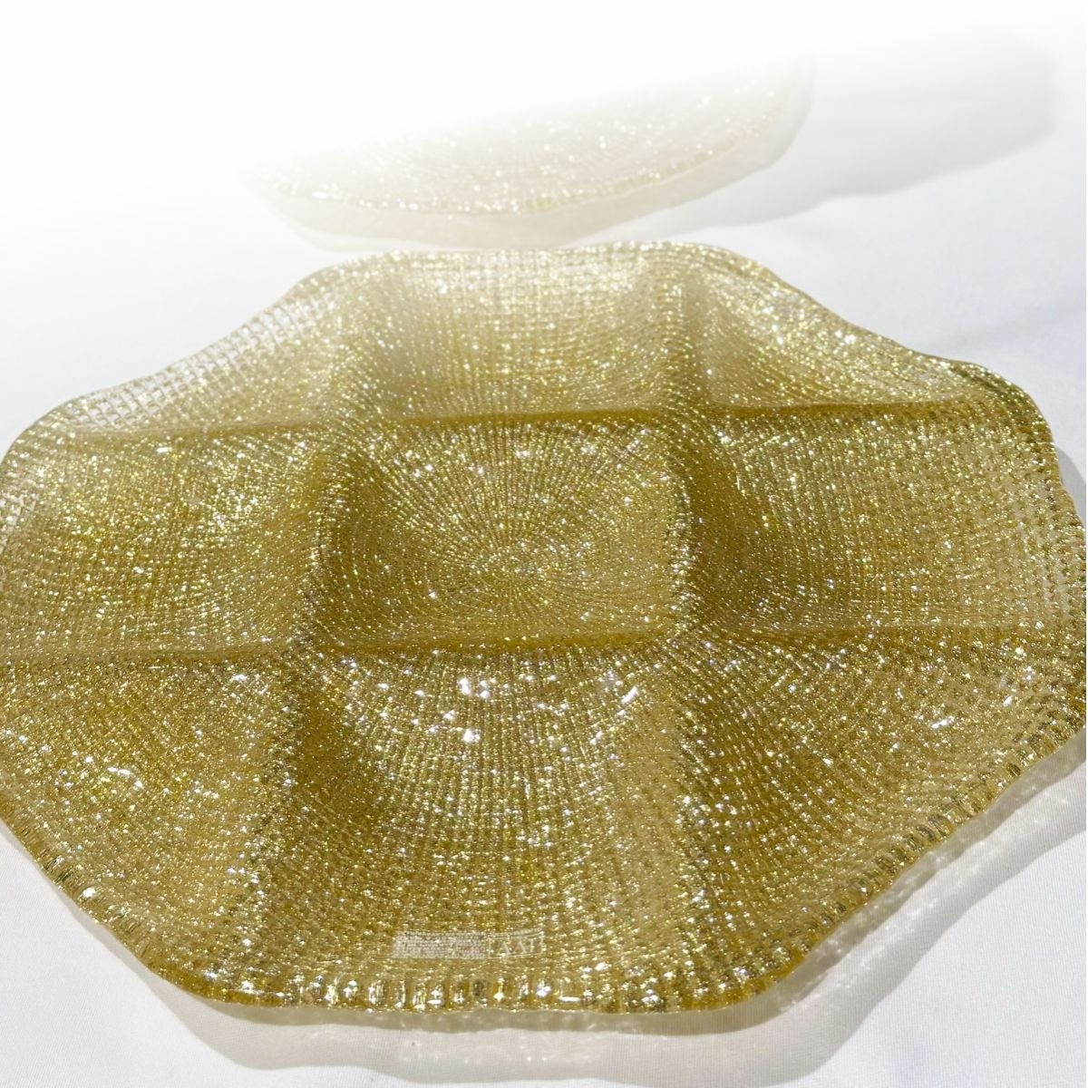 IVV Diamante Менажница восьмиугольная 33х33см GOLD