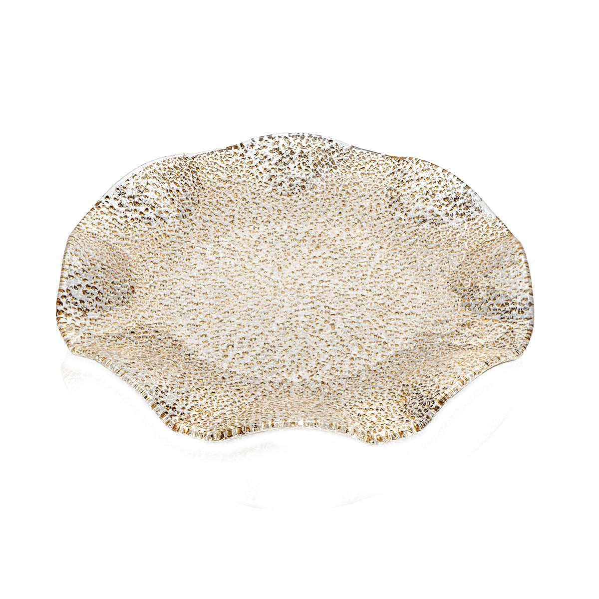 IVV Special Блюдо 41см с волнистыми краями золото