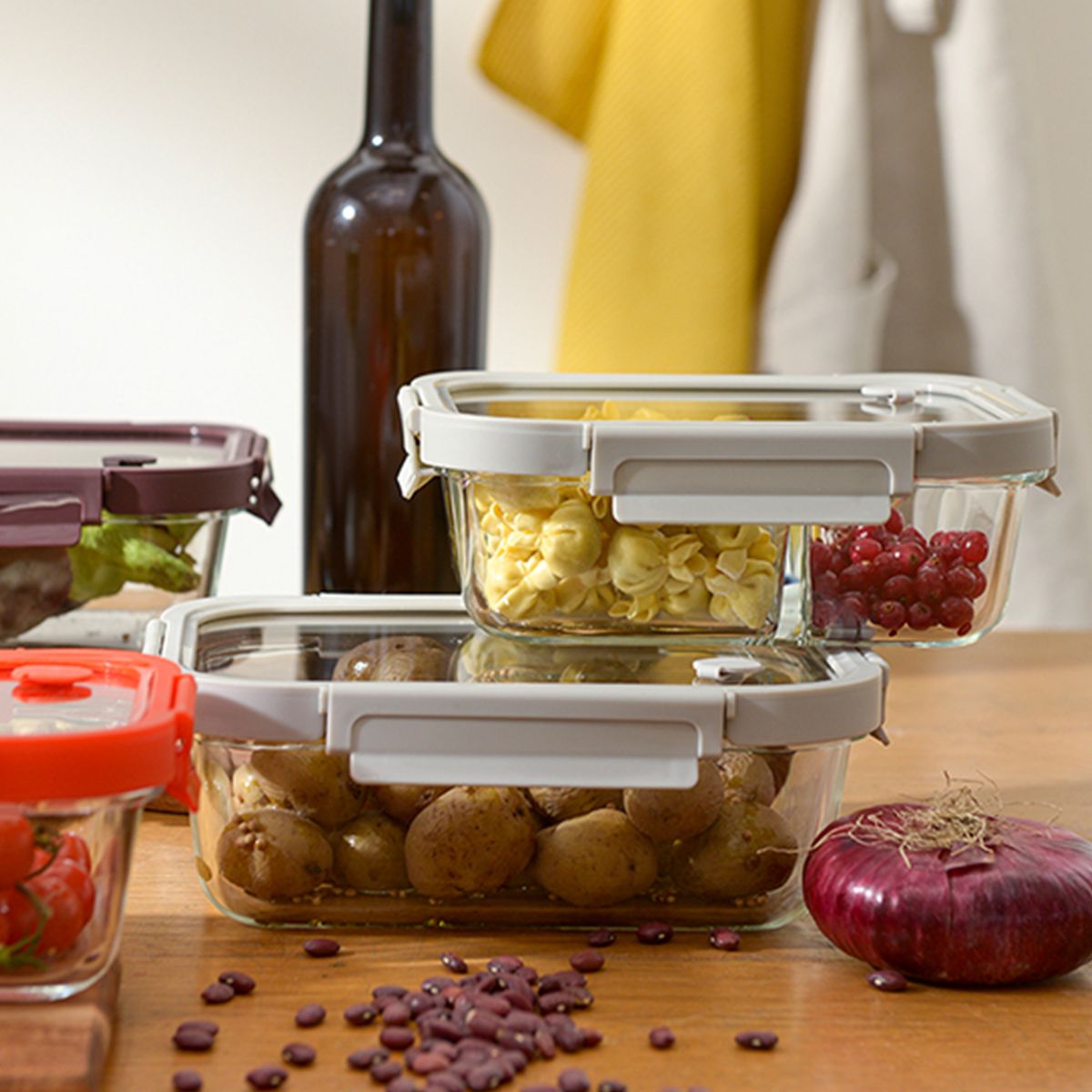 Smart Solutions Контейнер с крышкой 1,5л SFE-SS-CN-GLS-GR-1,5 серый