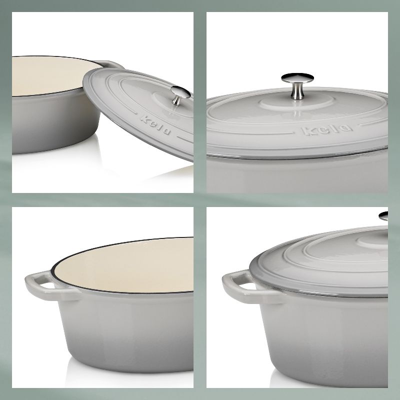 Kela Кастрюля Calido серый 6л 