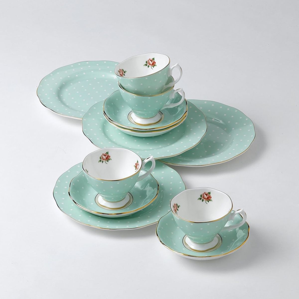 RA Polka Rose Набор чайный 2 предмета (чашка/блюдце)