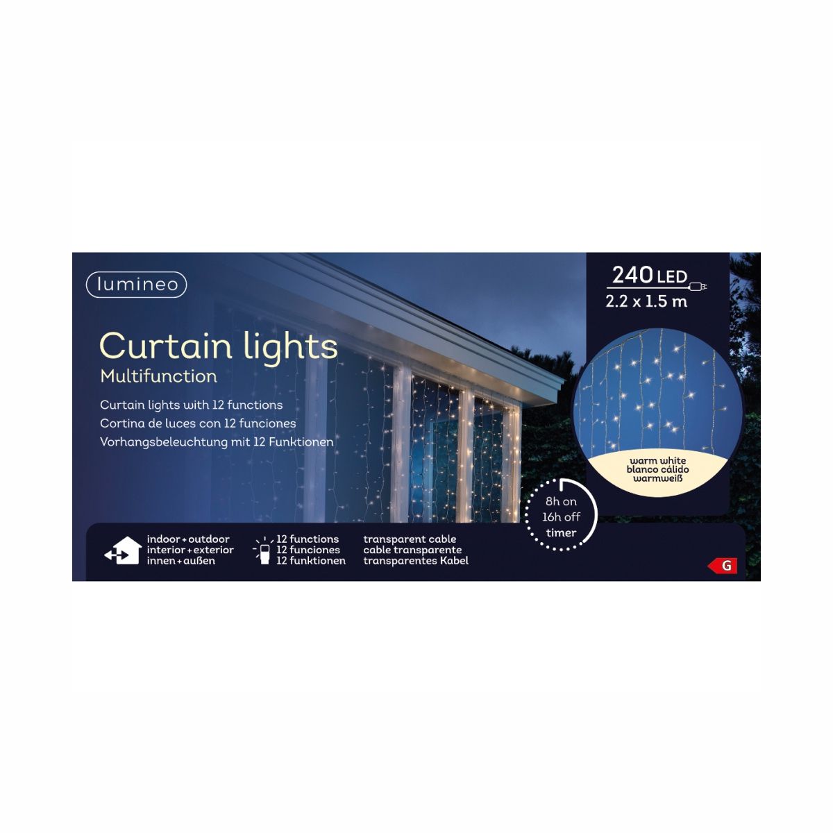 Kaemingk Гирлянда 225x150cm-240L 494362