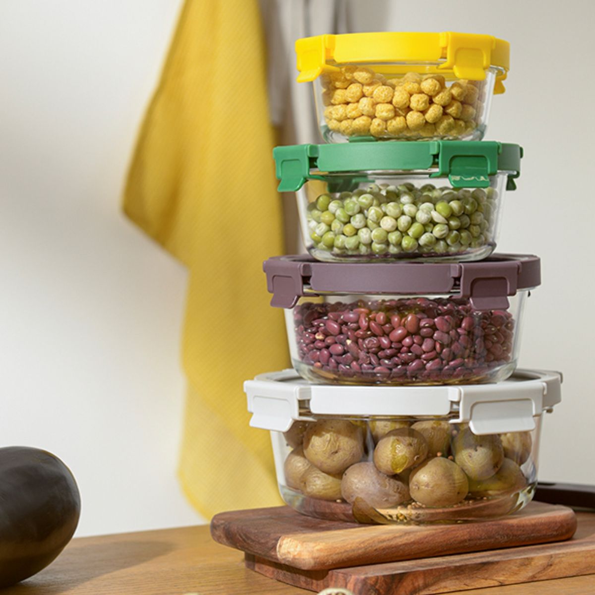 Smart Solutions Контейнер с крышкой 1,3л св.серый