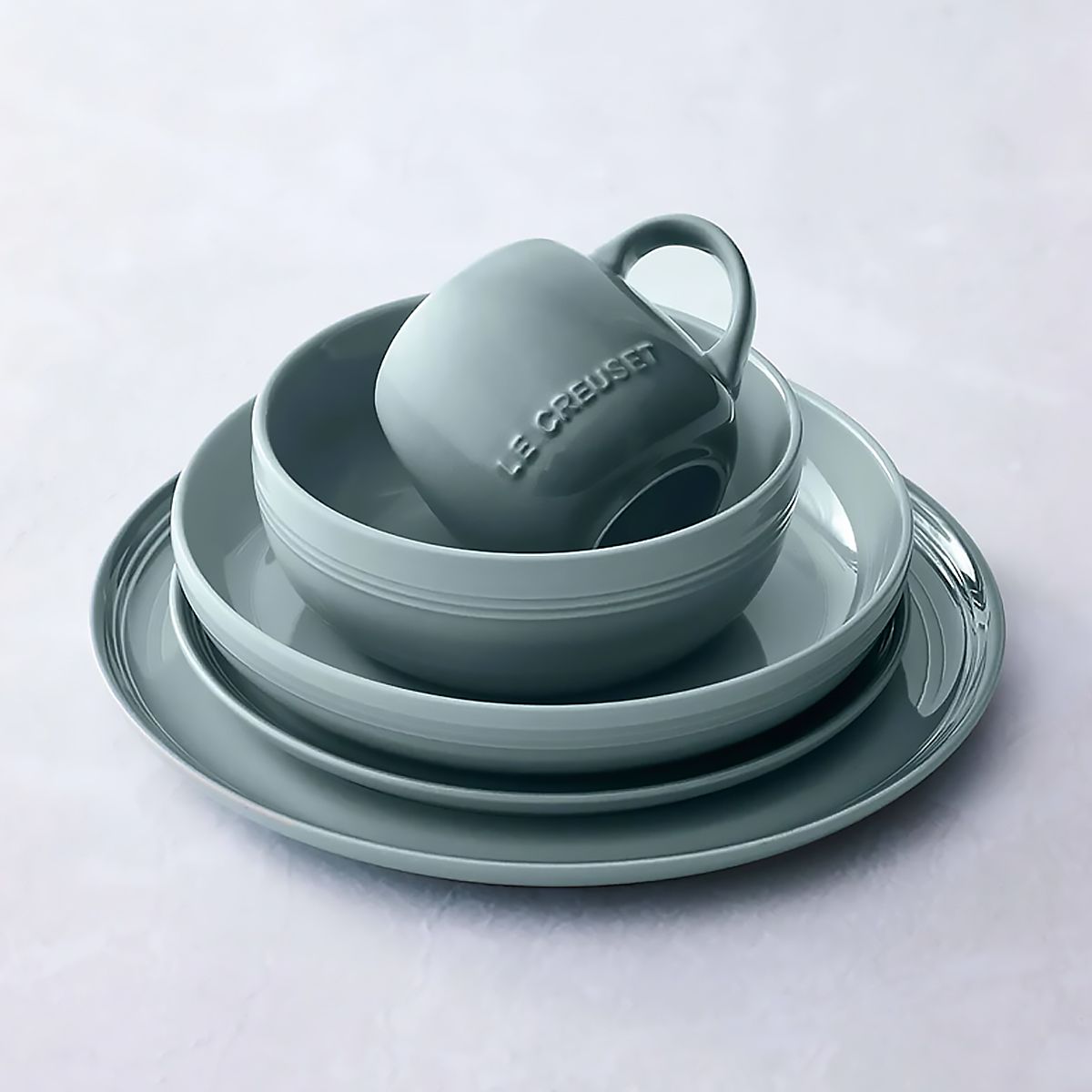 LeCreuset Тарелка 27см Coupe керамика SEA SALT