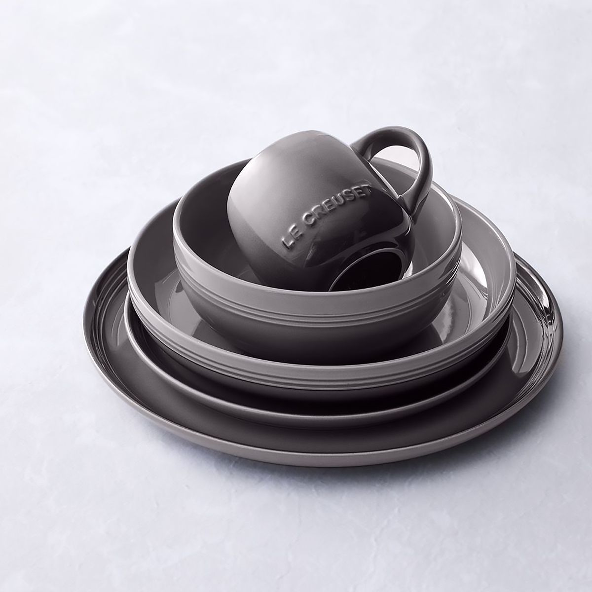 LeCreuset Тарелка 27см Coupe керамика FLINT