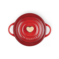LeCreuset Кокотница HEART 10см вишневая
