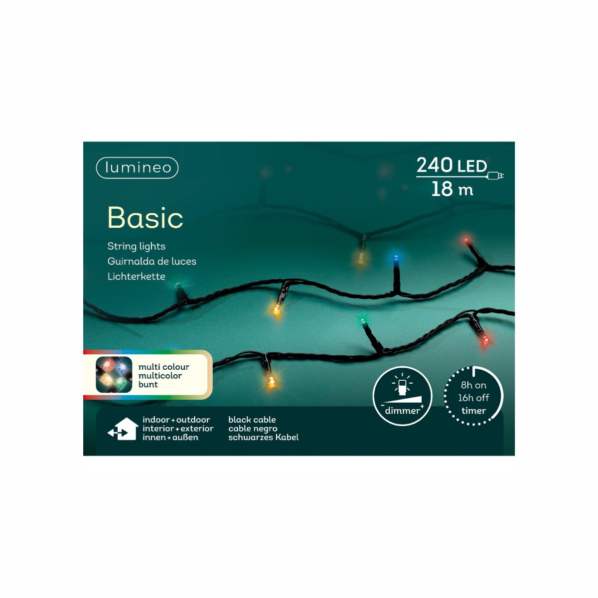Kaemingk Гирлянда Basic 1800cm-240L 494327