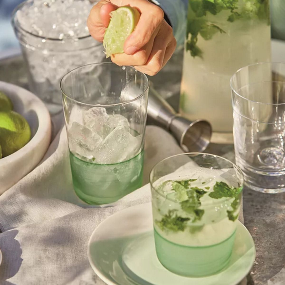 RD 1815 Green GLASS  Набор 4 стакана 500мл
