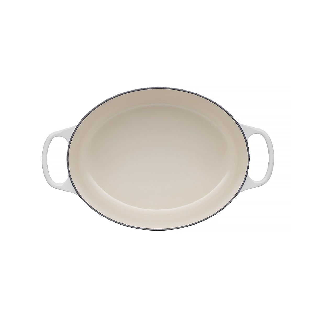 LeCreuset Кастрюля овальная 29см 4,7л меренга